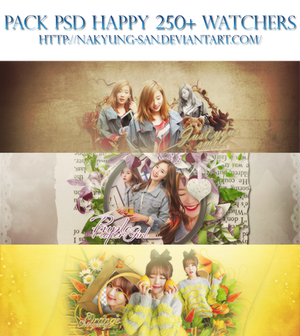 [Pack PSD] Happy 250+ Watchers