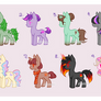 Set of 10 Pony Adoptables (CLOSED)