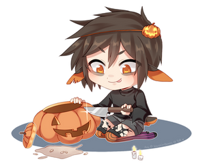 [OC] YCH Finished Example!! PUMPKIN MURDER