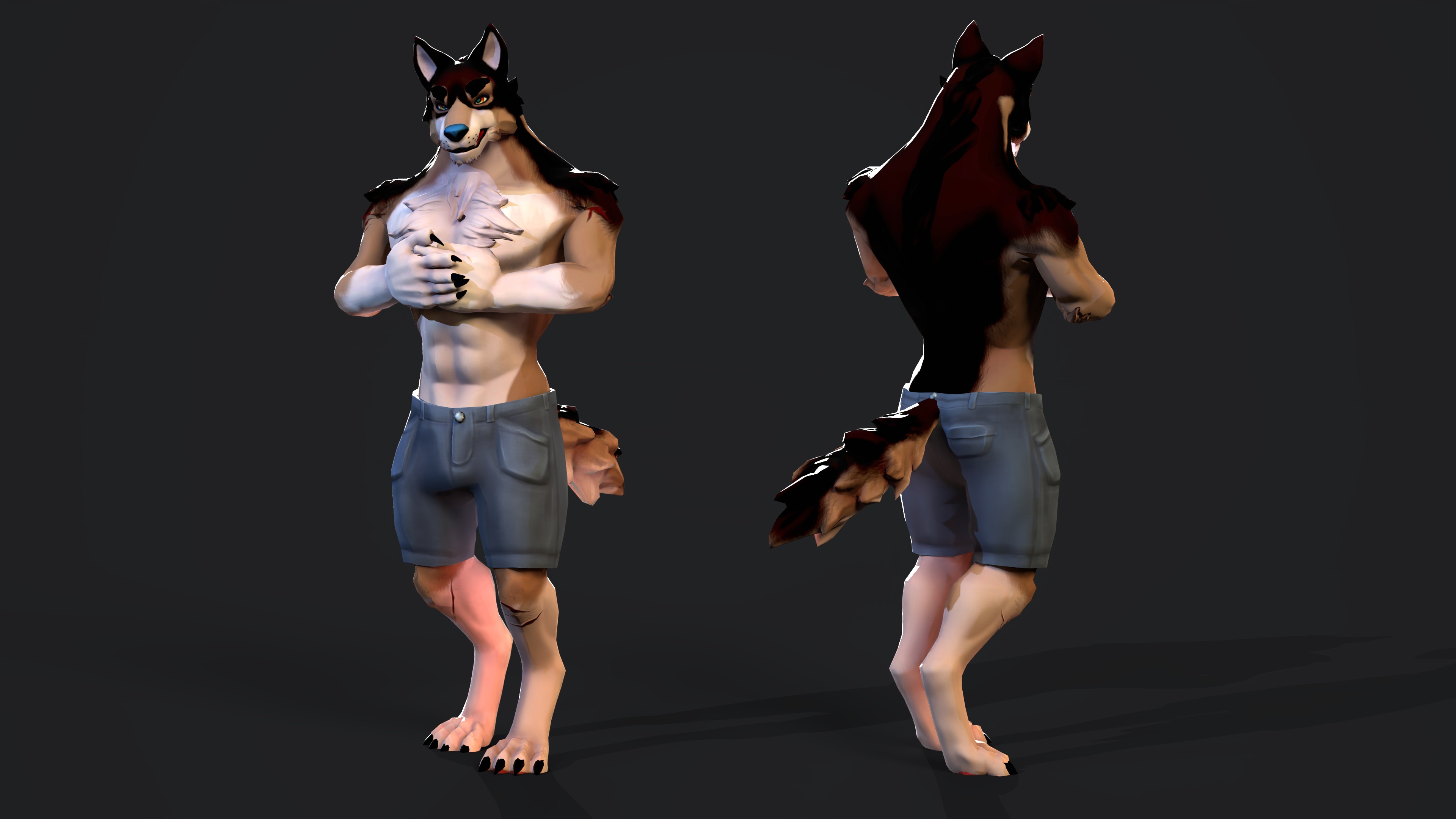 Wolf VRChat Avatar by BadflarOfficial on DeviantArt