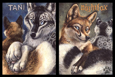 Tani and Nightfox Badges