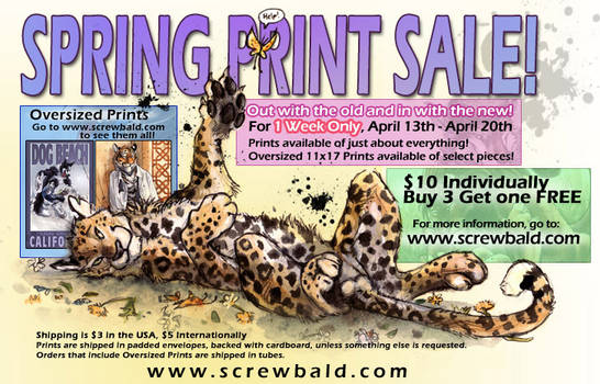 Spring Print Sale