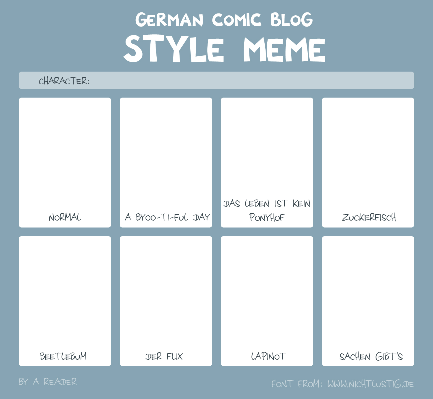 German Comic Blog Style Meme