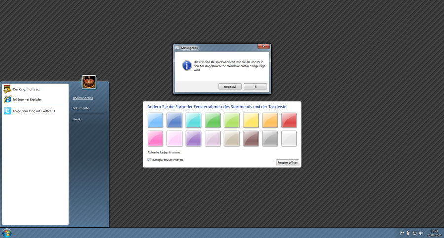 Interactive Windows 7 GUI by SamusAranFreak on DeviantArt