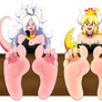 CM: Bowsette and Majin Android 21 feet