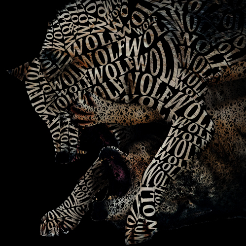 Wolf Typography by Trefleh on DeviantArt