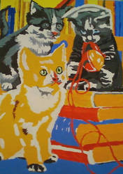 Cat painting