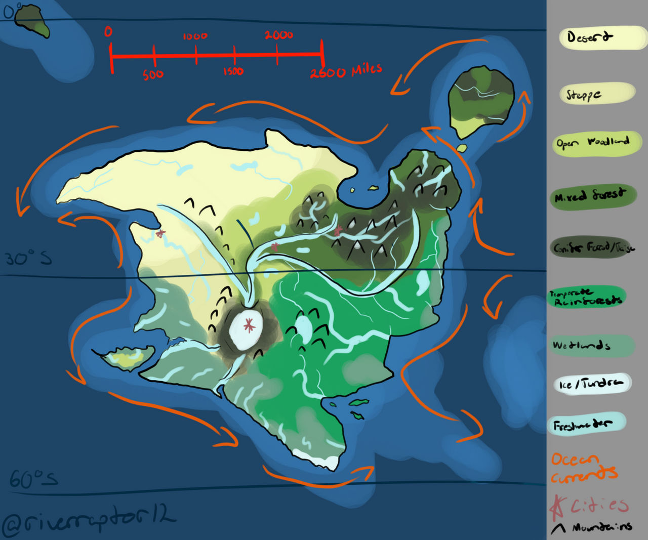 Map of Drecel by riverraptor12 on DeviantArt