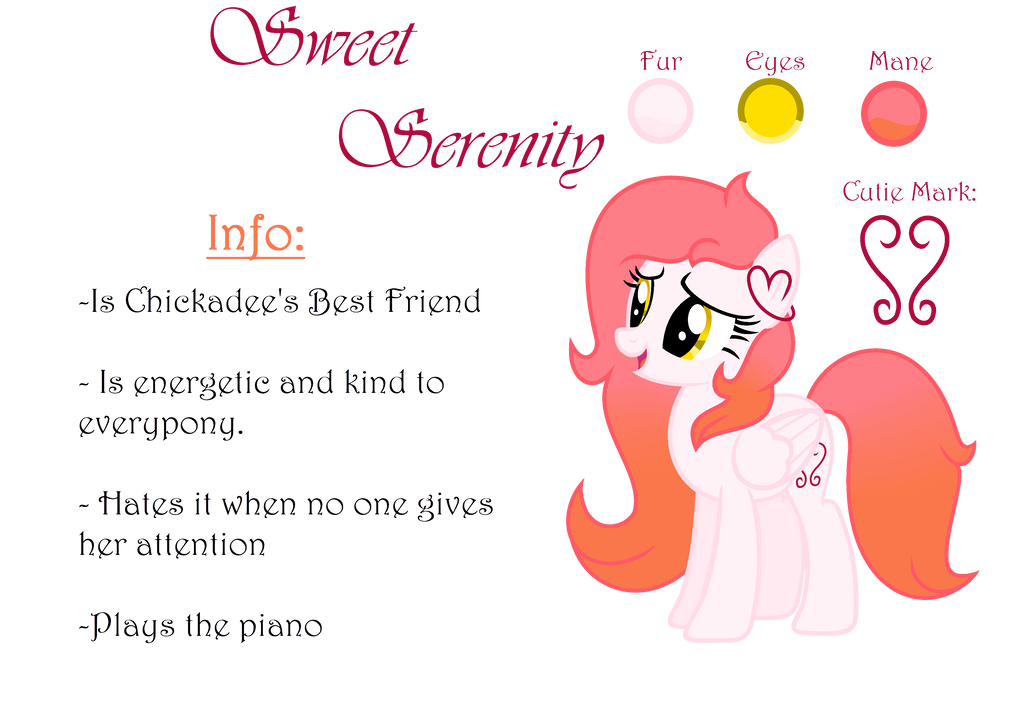 Sweet Serenity Reference Sheet by Marzipan-Madness on DeviantArt