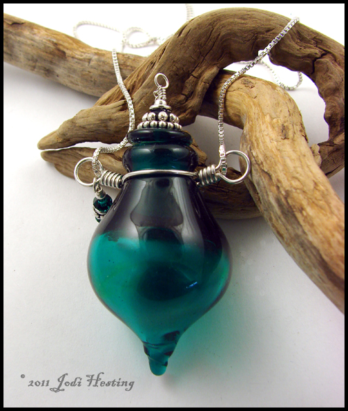 Glass Lampwork Perfume Vessel