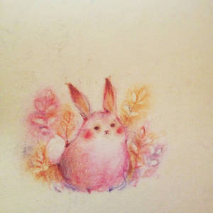 Pink pear bunny