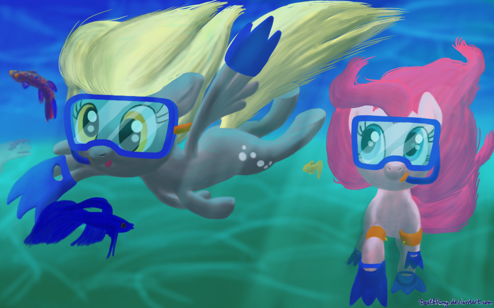 Happy Derpy Underwater Magics