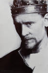 HENRY V Tom Hiddleston Ballpoint Drawing WIP by Bubblegum-Jellybean