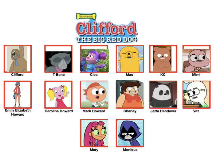 Cleffer Deviantart My Clifford The Big Red Dog Cast by ALEXLOVER366 on DeviantArt