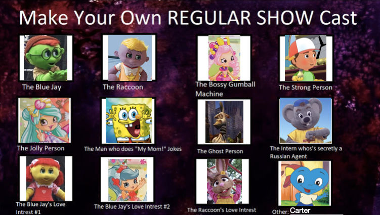 My Regular Show Cast (NEW EDITION) by ALEXLOVER366 on DeviantArt