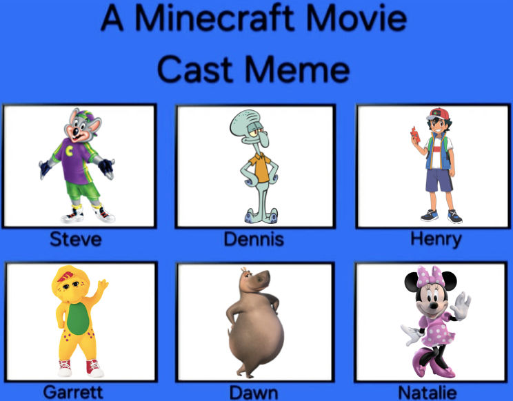 Minecraft Hotstar Cast My A Minecraft Movie Cast by ALEXLOVER366 on DeviantArt