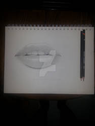 I drew some lips...