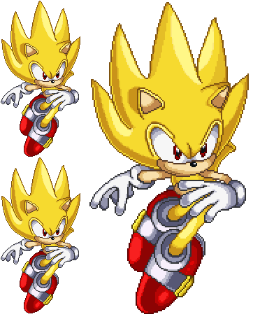 Pixilart - Super Sonic by CycloneAlt