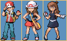 Pokemon red ds style sprites by PKMNTrainerRick on DeviantArt