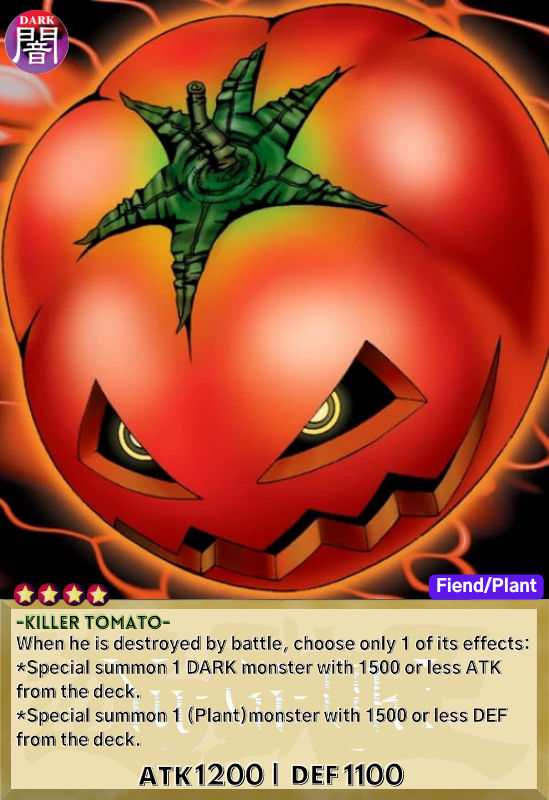 yugioh tomato deck Yu-Gi-Oh! - Mystic (SKE-021) - Starter Kaiba Evolution - Unlimited Edition straight from the booster pack. THIS TOMATO KING DECK WIPED