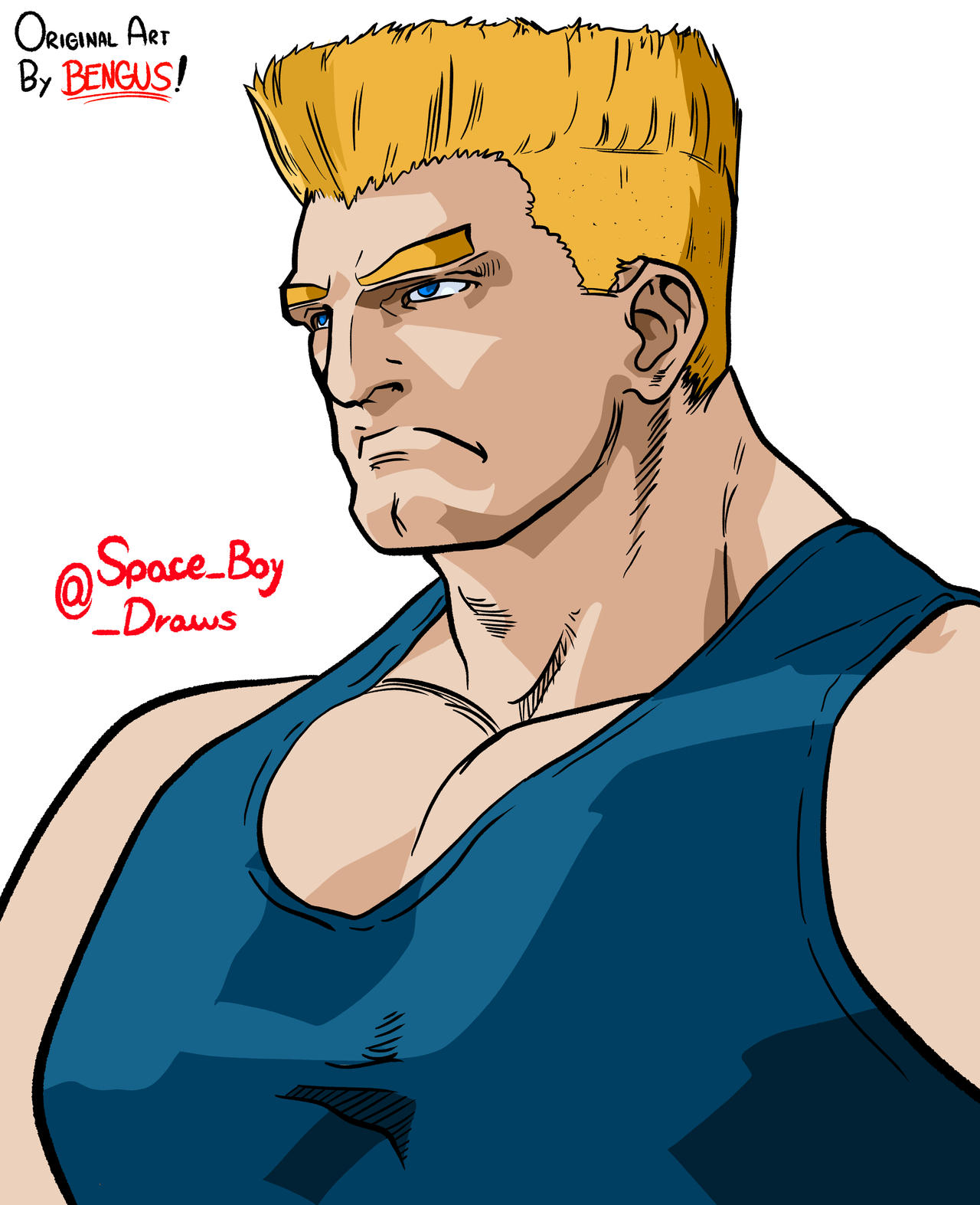 Street Fighter: The Movie (1994) William Guile. by SpaceBoyDraws
