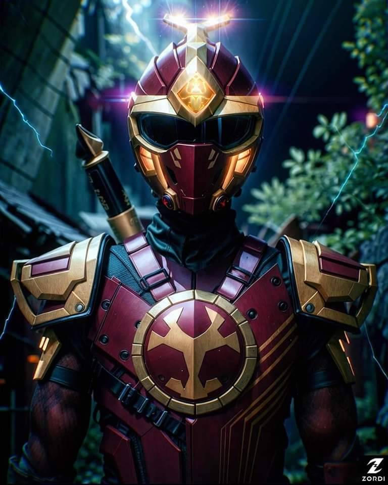 Ninja storm crimson thunder ranger by zordi by orellanamauricio052 on ...