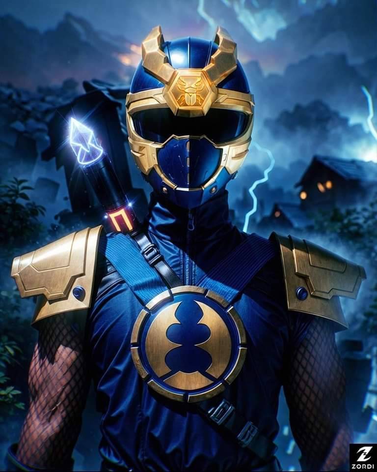 Ninja storm navy thunder ranger by zordi by orellanamauricio052 on ...