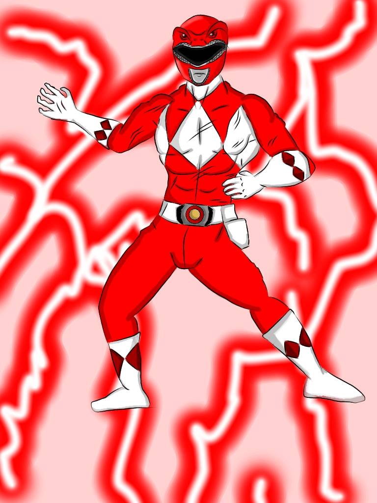 Mighty morphin red ranger by orellanamauricio052 on DeviantArt