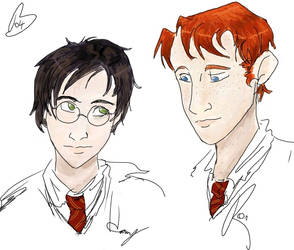 Harry and Ron doodlums