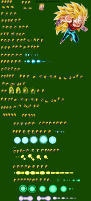 Vegeta Gt Ssj 3 jus sprite sheet