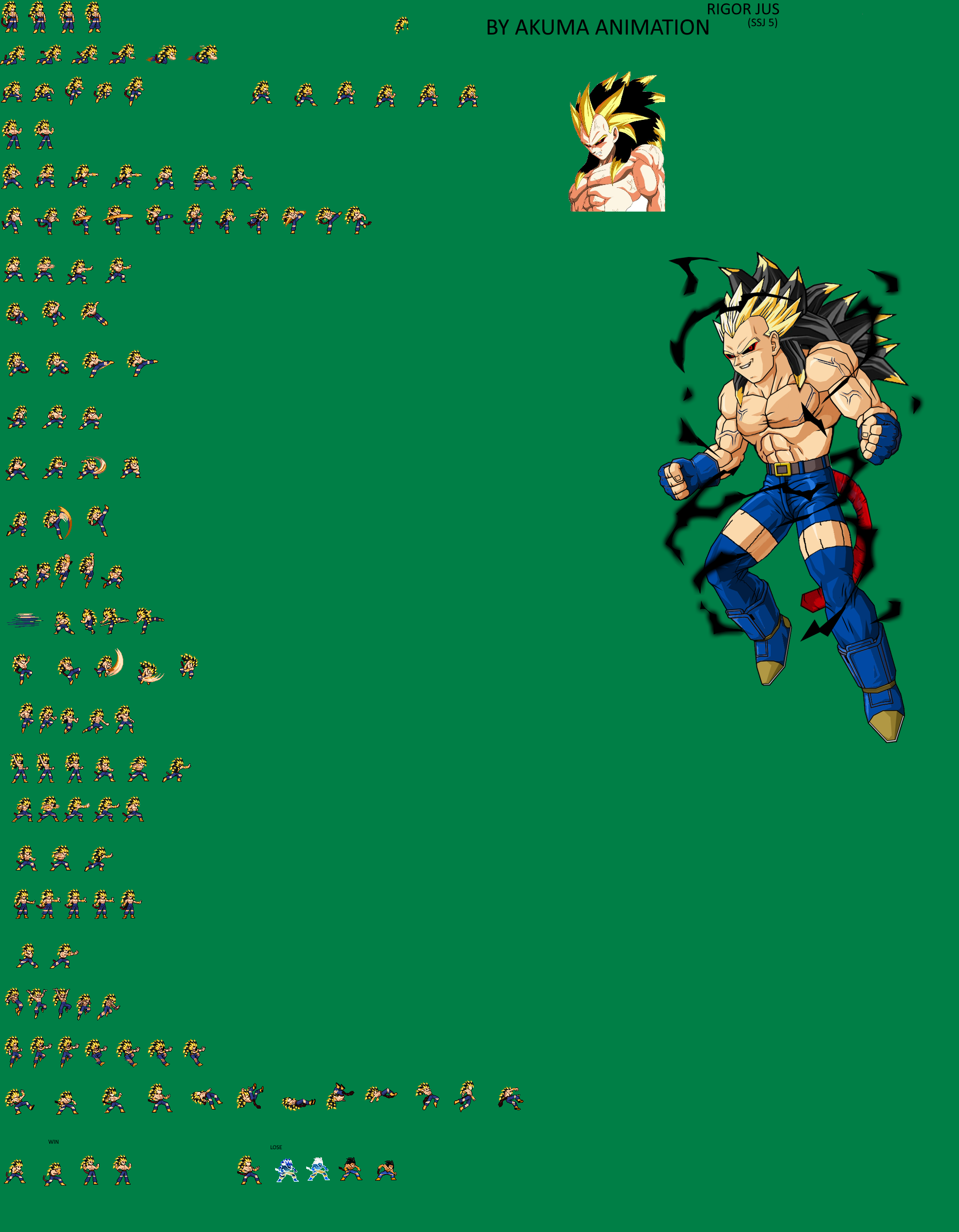 Rigor (ssj5) JUS SRITE SHEET (DB NEW EGE) by akuma-animation098 on ...