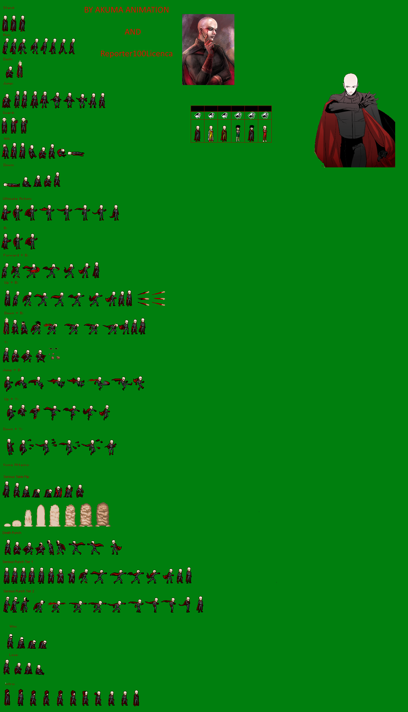 Jus Deviantart Villain Saitama Jus Sprite Jus by akuma-animation098 on DeviantArt