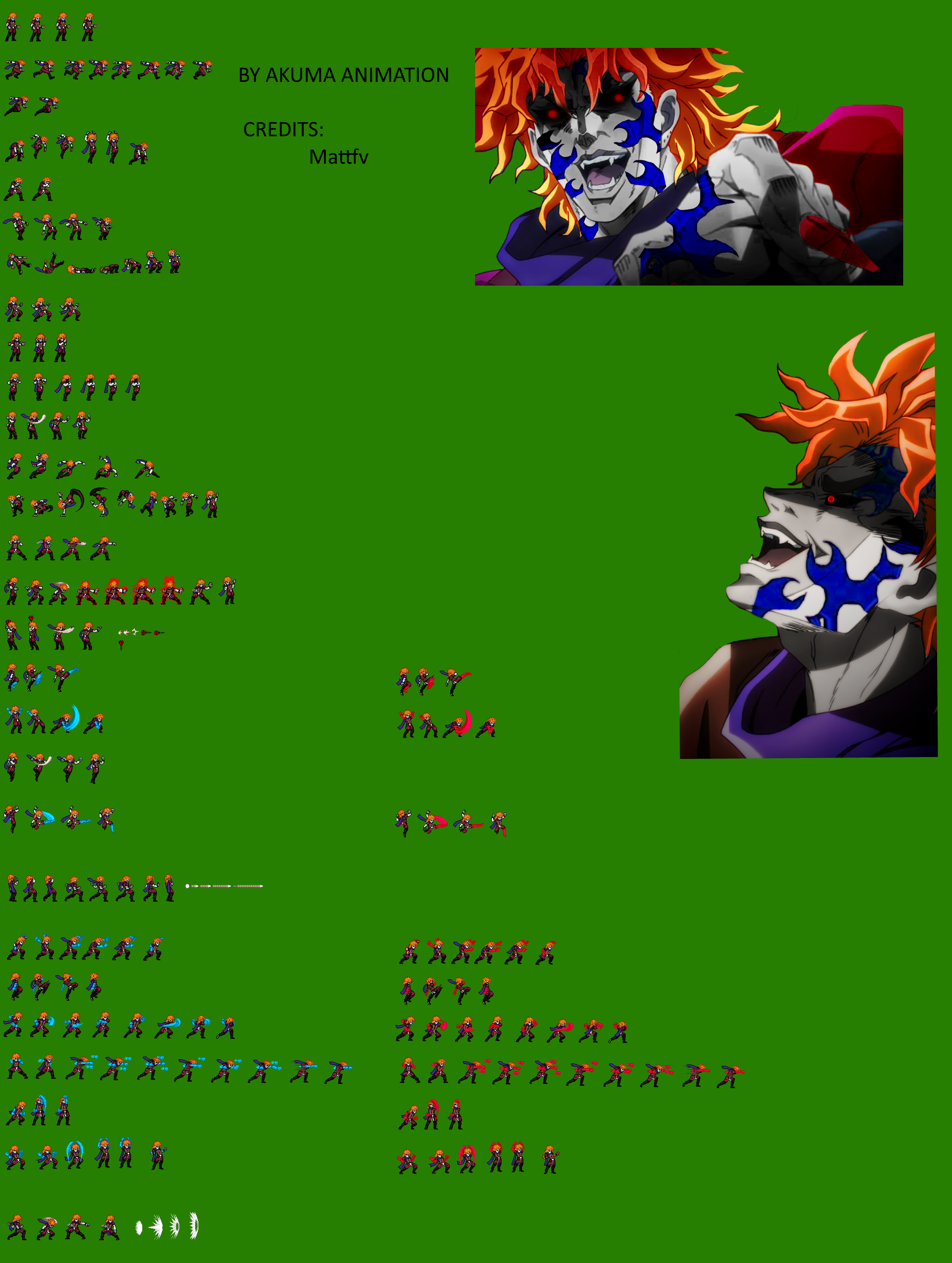 Oni Lord Dio Jus Sprite Sheet By Akuma Animation098 On Deviantart