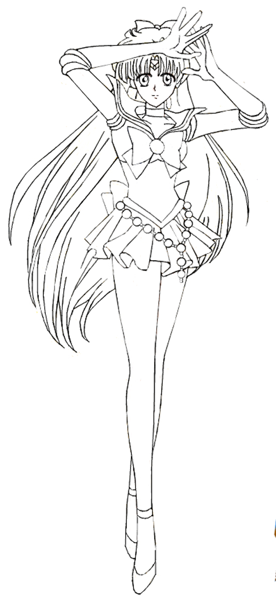 Sailor Venus by xuweisen (lineart)