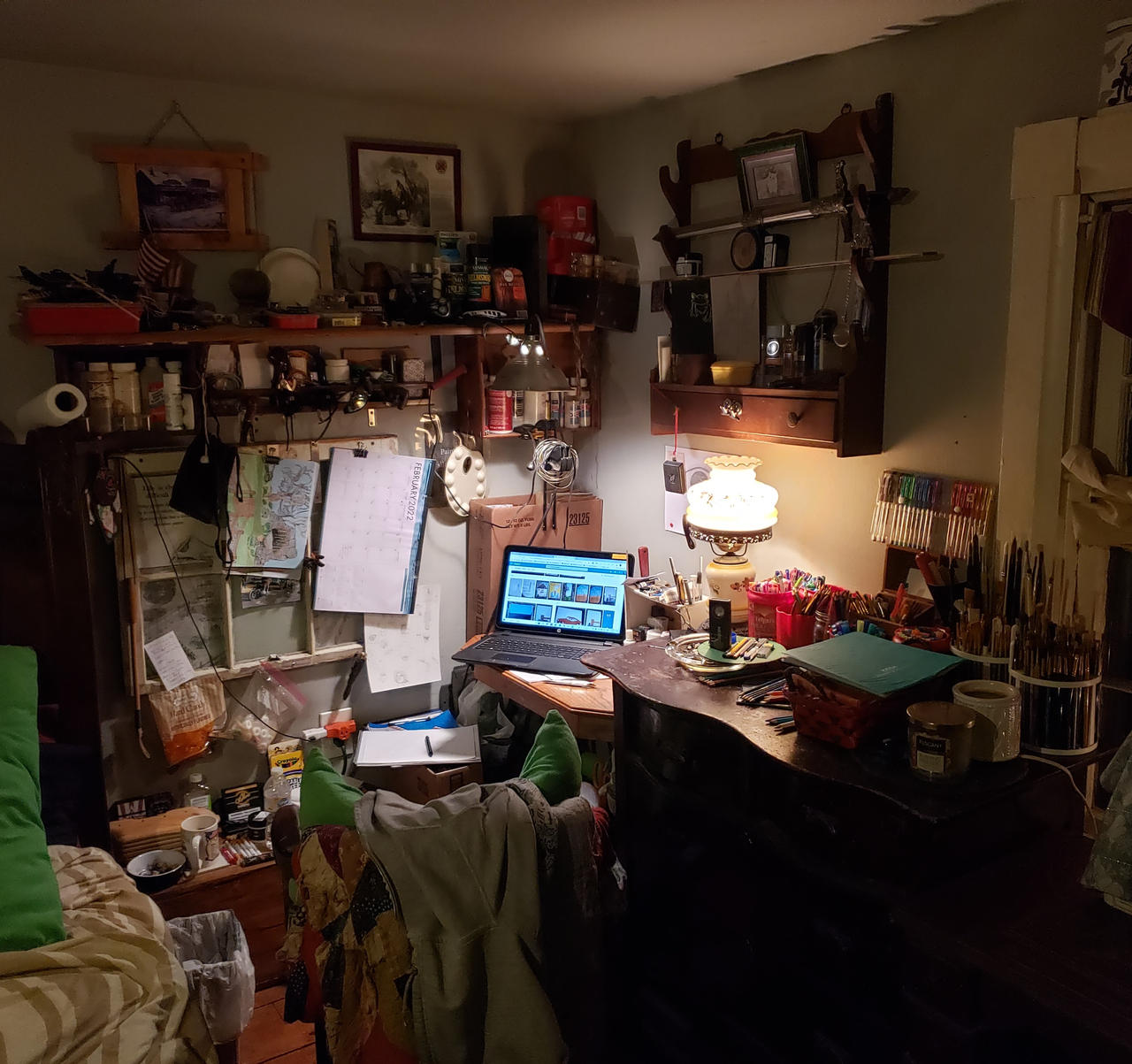 Studnine Deviantart My art studio by everythingsartmdh on DeviantArt