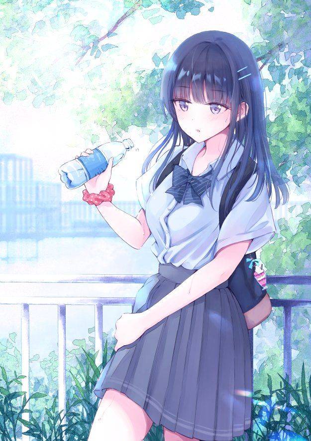 Anime girl holding a water bottle by Animeart790 on DeviantArt Anime girl holding a water bottle by Animeart790 on DeviantArt