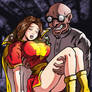 Mary Marvel is captured by Dr. Sivana and Mr. Mind