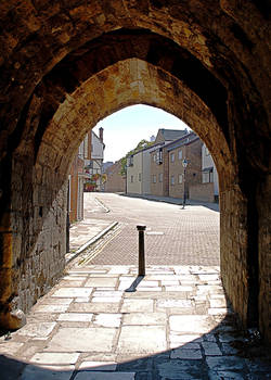 Through the arch