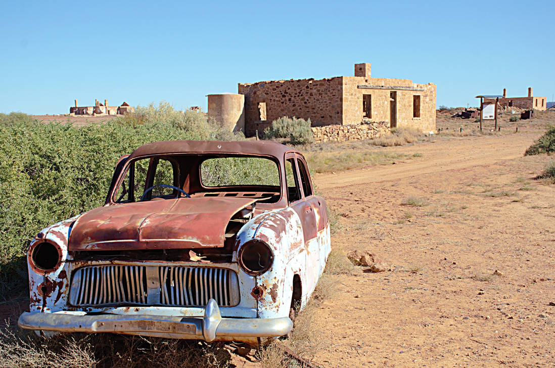 A town just rusting away by kllebou on DeviantArt