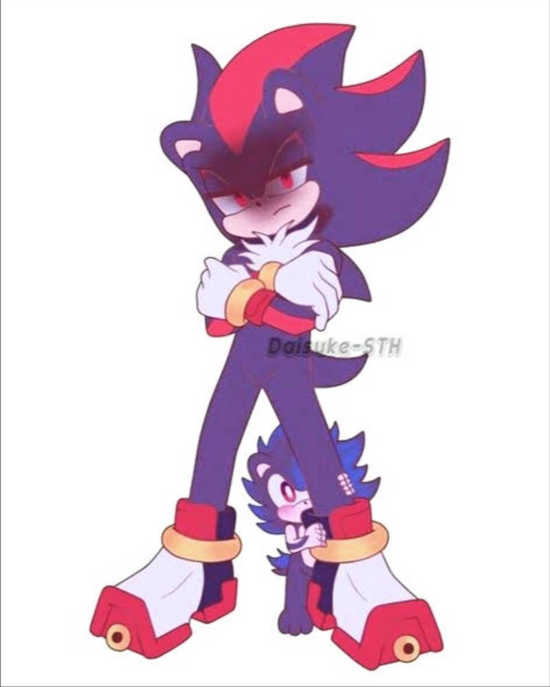 Shadow protecting his kid by djmarirosethomas218 on DeviantArt
