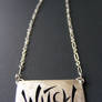 Witch necklace silver