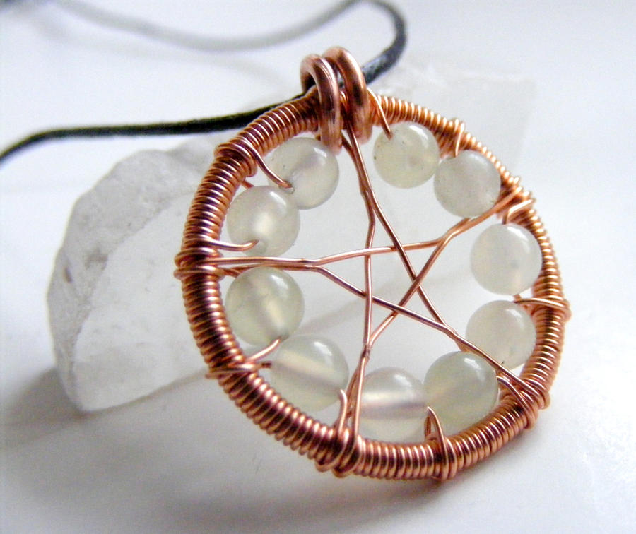 Jade with Copper Pentacle