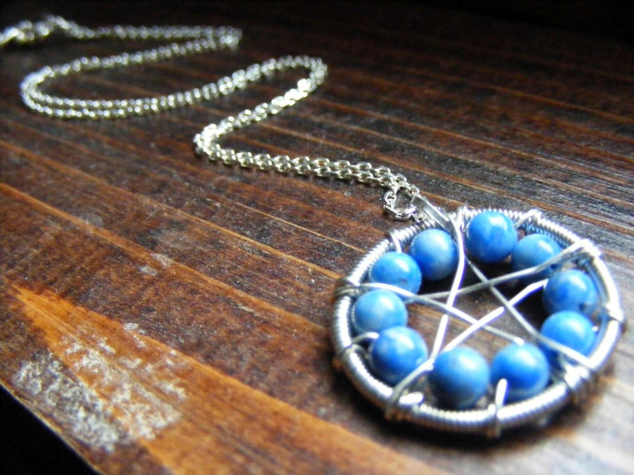 Lapis Lazuli Pentacle Necklace