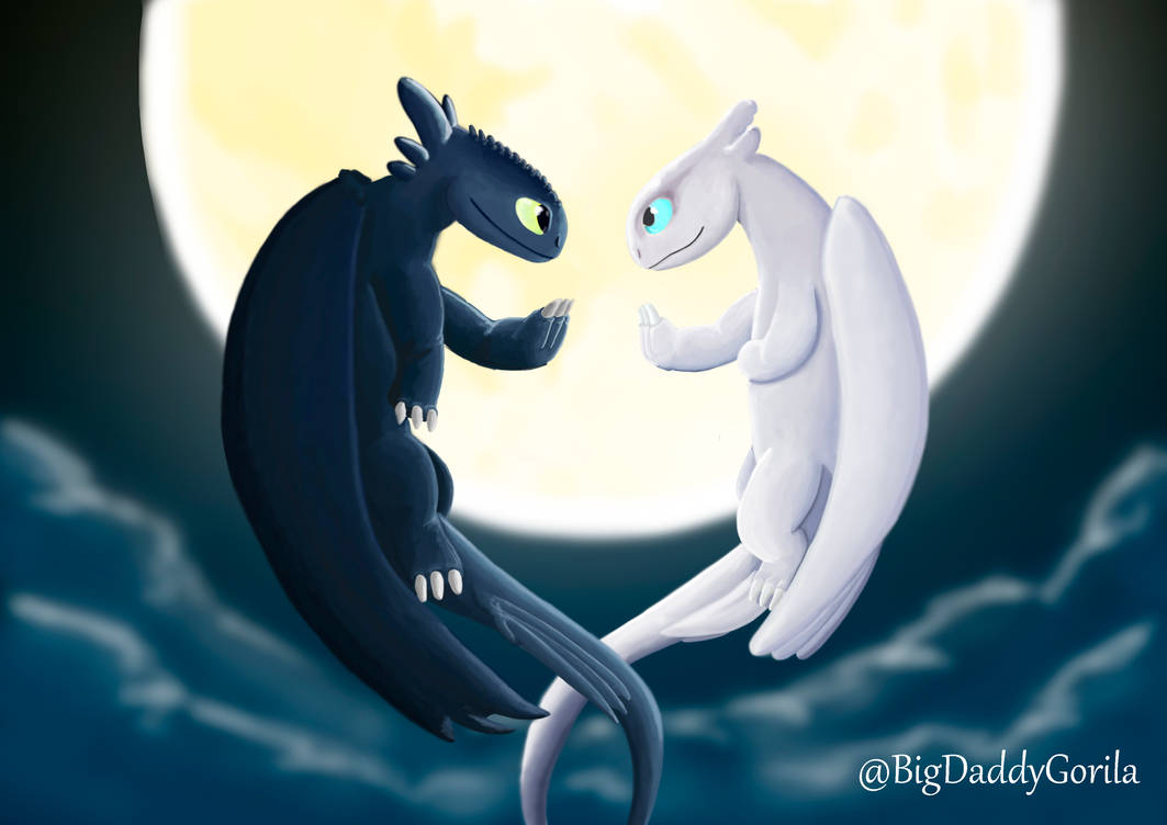 Toothless and Light ( How to train your dragon 3 ) by BigDaddyJavi on ...