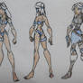 Yue, Swimsuit and without Armor and Jacket