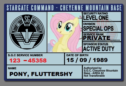 Fluttershy SGC ID