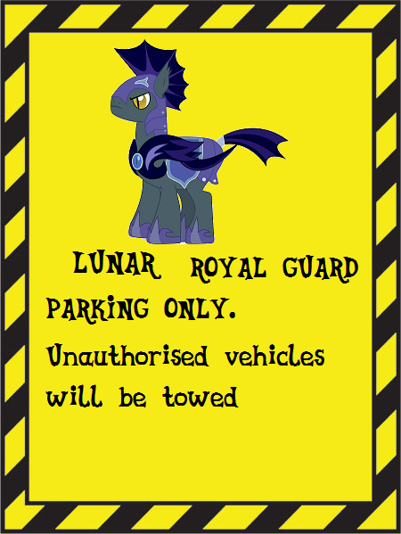 LUNAR Guard Parking Only