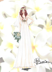 Bride and  Flowers Collection - Plumeria