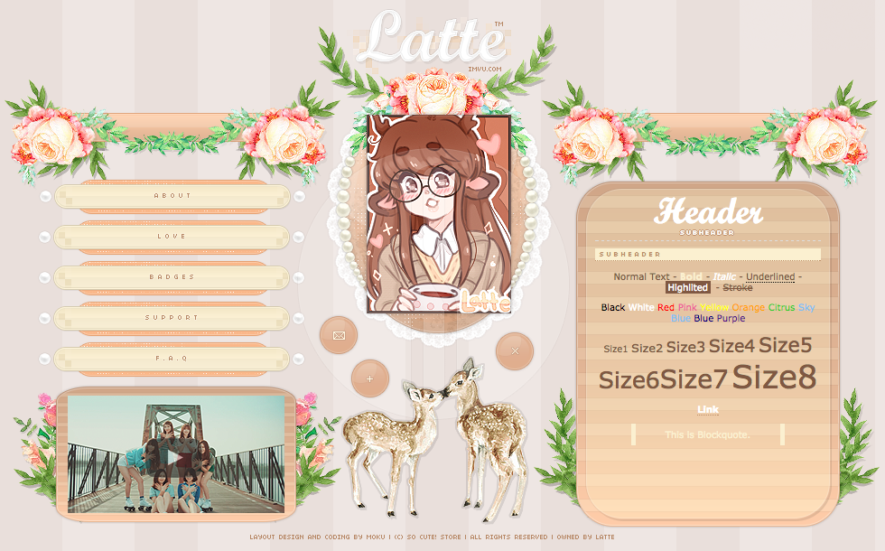 Custom Layout Latte So Cute