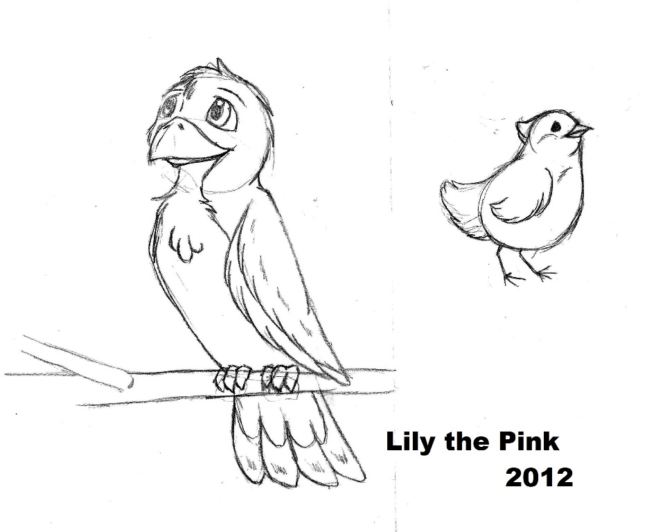 Cartoon Bird and Chicken (random sketch) by Lily-the-pink on DeviantArt Cartoon Bird and Chicken (random sketch) by Lily-the-pink on DeviantArt